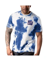 Msx by Michael Strahan Men's Royal New York Giants Freestyle Tie-Dye T-Shirt