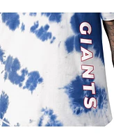 Msx by Michael Strahan Men's Royal New York Giants Freestyle Tie-Dye T-Shirt