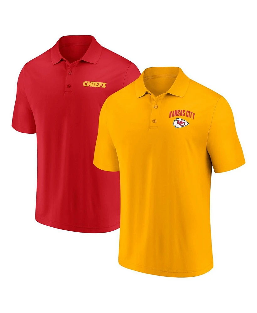 Fanatics Men's Kansas City Chiefs Lockup Two-Pack Polo Set