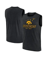 Nike Men's Black Iowa Hawkeyes Primetime Legend Lock Up Performance Muscle Tank Top