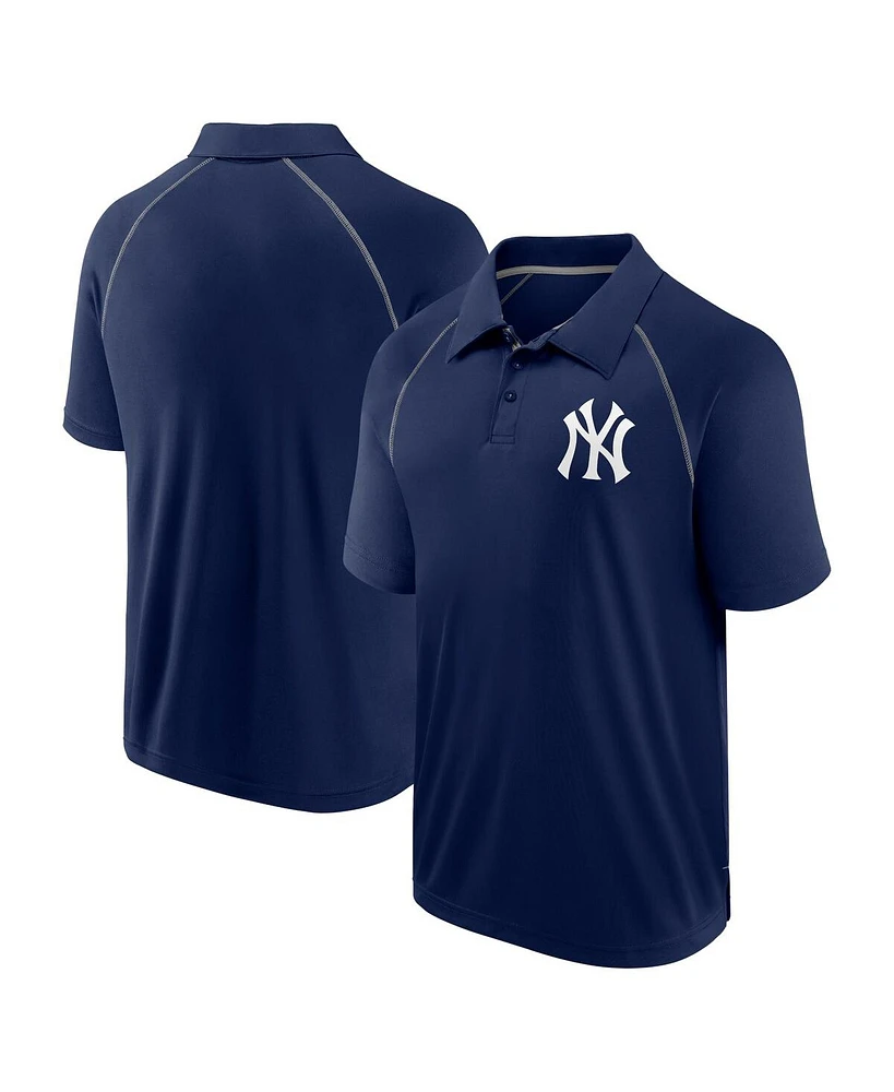 Fanatics Men's Navy New York Yankees Strong Alone Raglan Polo