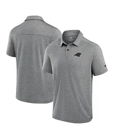 Fanatics Men's Grey Carolina Panthers Front Office Tech Polo Shirt