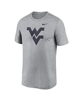 Nike Men's Heather Gray West Virginia Mountaineers Primetime Legend Logo T-Shirt