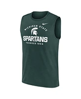 Nike Men's Green Michigan State Spartans Primetime Legend Lock Up Performance Muscle Tank Top