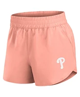 Fanatics Women's Coral Philadelphia Phillies Studio Woven Vibe Shorts