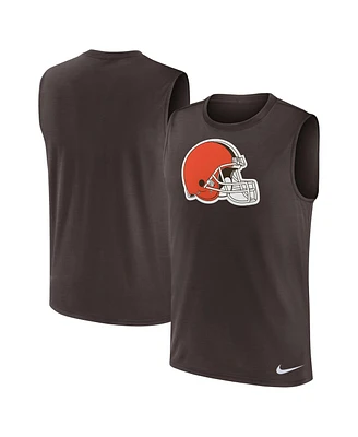 Nike Men's Brown Cleveland Browns Blitz Legend Muscle Perform Tank Top