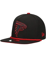 New Era Men's Black Atlanta Falcons Captain Snapback Hat