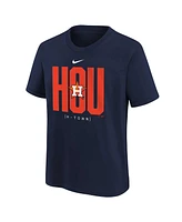 Nike Big Boys and Girls Navy Houston Astros Scoreboard T-Shirt