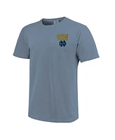 Image One Men's and Women's Light Blue Notre Dame Fighting Irish Hyper Local Campus River T-Shirt