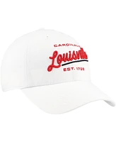 '47 Brand Women's White Louisville Cardinals Sidney Clean Up Adjustable Hat