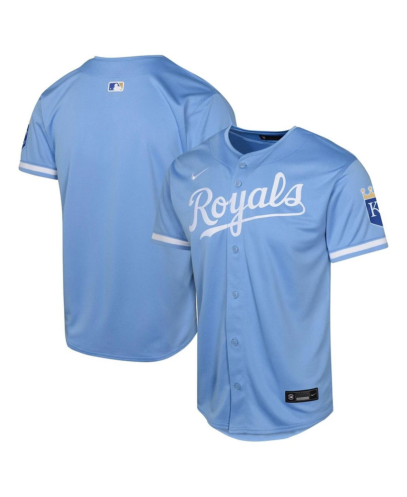 Nike Big Boys and Girls Light Blue Kansas City Royals Alternate Limited Jersey