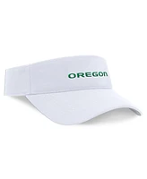 Nike Men's and Women's White Oregon Ducks 2024 Sideline Fit Ace Visor