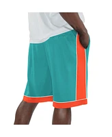 Starter Men's Aqua/Orange Miami Dolphins Fan Favorite Fashion Shorts