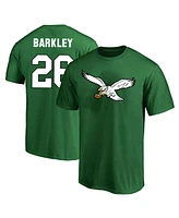 Fanatics Men's Saquon Barkley Kelly Green Philadelphia Eagles Big Tall Name Number T-Shirt