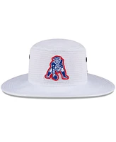 New Era Men's White New England Patriots 2024 Nfl Training Camp Panama Bucket Hat