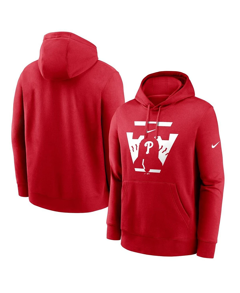 Nike Men's Red Philadelphia Phillies Local Club Pullover Hoodie