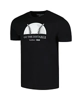 Baseballism Men's and Women's Black Field of Dreams Go the Distance T-Shirt