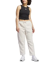 adidas Women's Coze Sherpa Barrel-Leg Pants