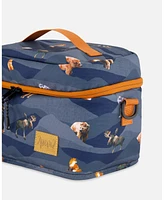 Deux par Deux Boy Lunch Box Navy Printed Mountains Animals - Toddler|Child