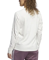 adidas Women's Classic Logo Long-Sleeve Cotton T-Shirt