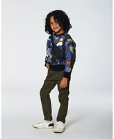 Deux par Toddler Boys Printed Camo Fleece Sweatshirt With Bag - Toddler|Child