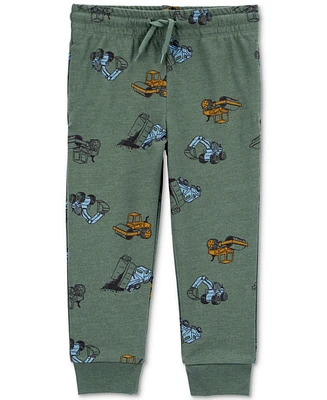 Carter's Toddler Boys Construction-Print Pull-On Jogger Pants