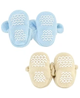 Hudson Baby Boys Cozy Fleece Booties, Months