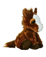 Aurora Medium Prancer Pony Dreamy Eyes Enchanting Plush Toy Brown 10"