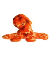 Aurora Medium Octopus Destination Nation Adventurous Plush Toy Orange 10.5"