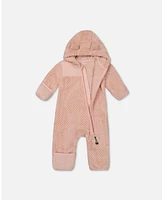 Deux par Deux Baby Girls Baby Baby One Piece Plush Pink