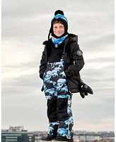 Deux par Toddler Boys Two Piece Snowsuit Black Printed Blue Bears - Toddler|Child