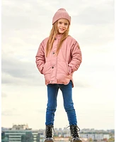 Deux par Toddler Girls Quilted Jacket Pink