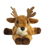 Aurora Medium White Tailed Buck Flopsie Adorable Plush Toy Brown 12"