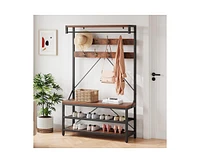 gaomon Hallway coat rack shoe bench