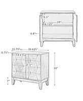 Contemporary Martina 30" Tall 2-Door Accent Cabinet with Ample Storage Space