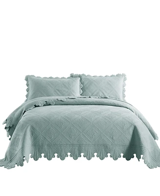 MarCielo 100% Cotton Oversized Bedspread Quilt Set Tk