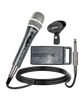 5 Core Mic Karaoke Dynamic Handheld Xlr Microphone for Professional Vocal Recording Live Stage Singing Music Neodymium 1/4 Corded Wired Microfono