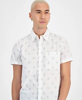 Sun + Stone Men's Jim Printed Short-Sleeve Shirt, Created for Macy's