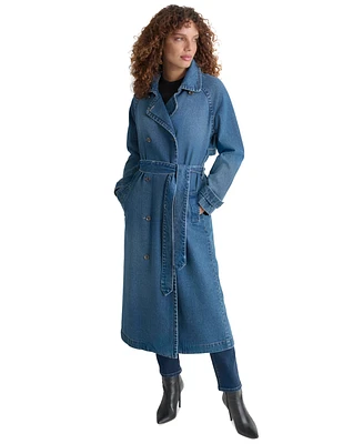 Dkny Jeans Women's Denim Trench Coat