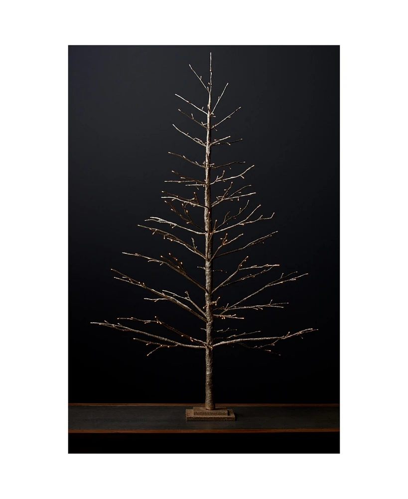 Slickblue Led Lighted Gold Twig Tree For Christmas