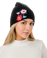 Marcus Adler Flower Embroidered Beanie