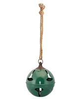 Slickblue Metal Sleigh Bell With Jute Hanger (Set of 2)