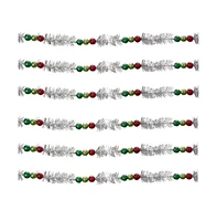 Slickblue Beaded Tinsel Garland (Set of 6)