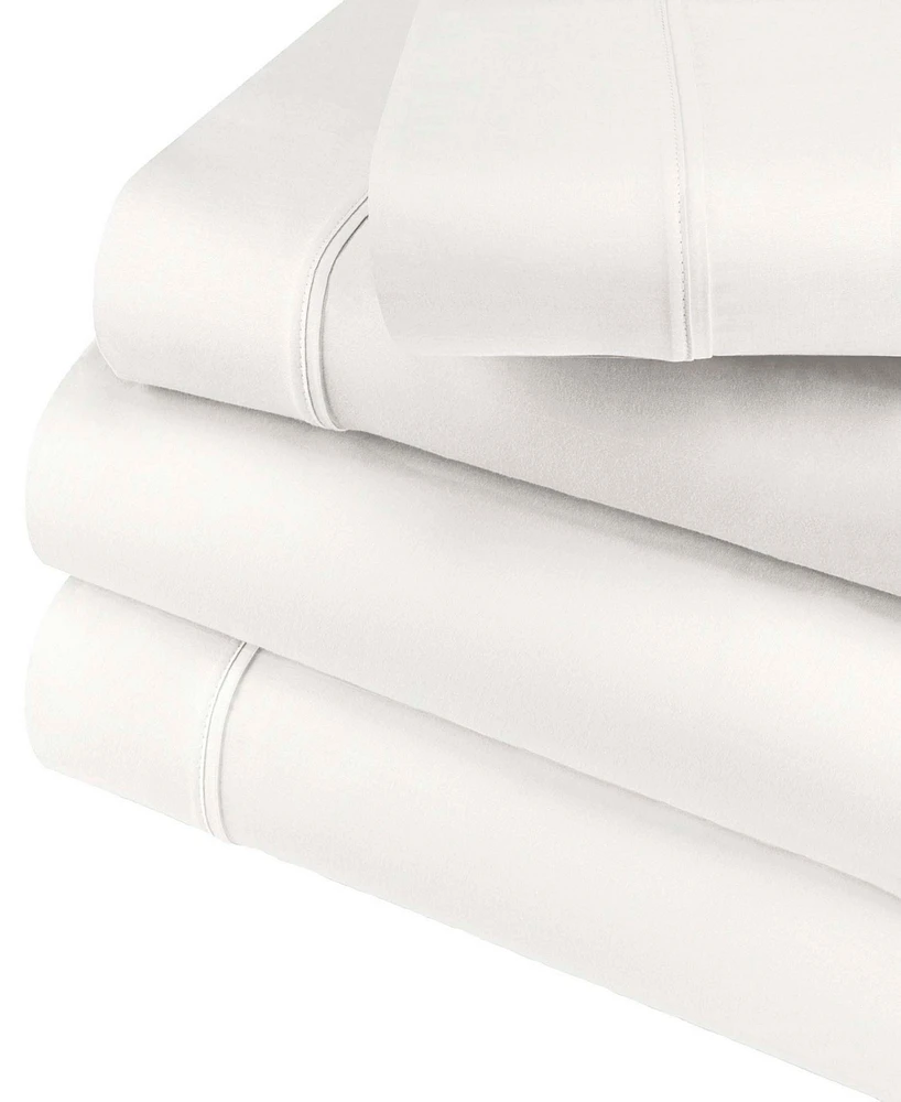 Superior 600 Thread Count Cotton Blend Solid Deep Pocket Sheet Set