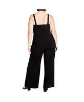 City Chic Plus Flaunt It Jumpsuit