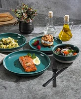 Gibson Elite Clarina Stoneware 16 Pc. Dinnerware Set, Service for 4