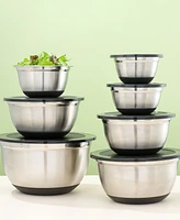 JoyJolt Stainless Steel Mixing Bowls with Lids Set of 7