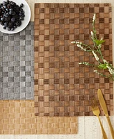 Design Imports Basketweave Woven Placemat Set of 4