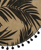 Design Imports Fern Print Round Placemat Set of 6