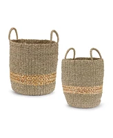 Slickblue Woven Seagrass Basket (Set of 2)